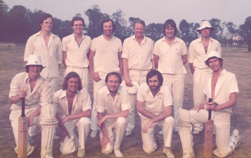 The Badgers after the 1976 game against Cheam Parish
