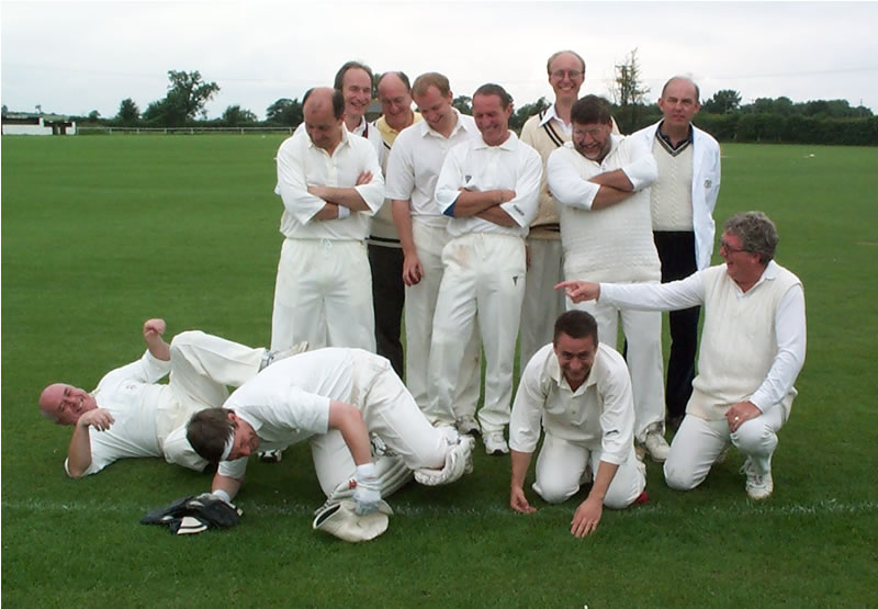 The Badgers before the Sunday game of the 2000 tour